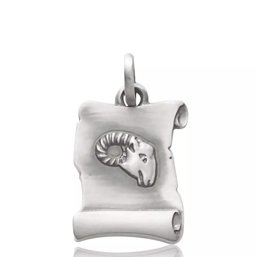 Pendentif argent vieilli Anaiz bélier Astrologique - Pendentif en Argent 925 - Bijoux en Vogue