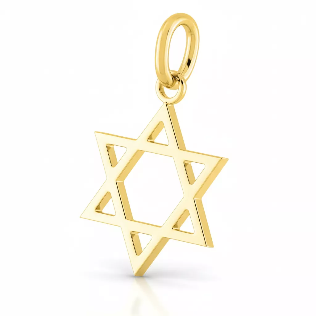 Pendentif Or Thaisa Étoile de David - Pendentif en Or 375 9k - Bijoux en Vogue