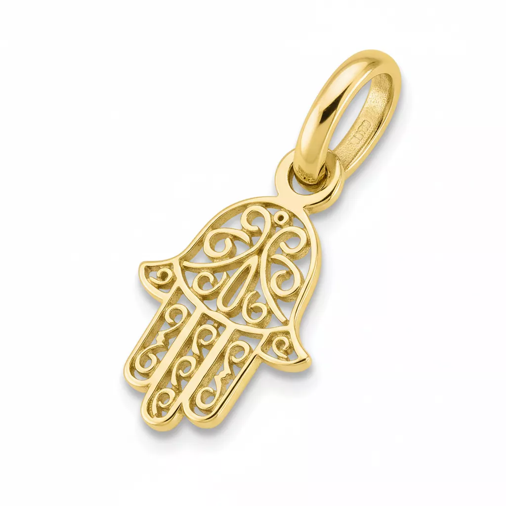 Pendentif Or Main de Fatma - Pendentif en Or 375 9k - Bijoux en Vogue
