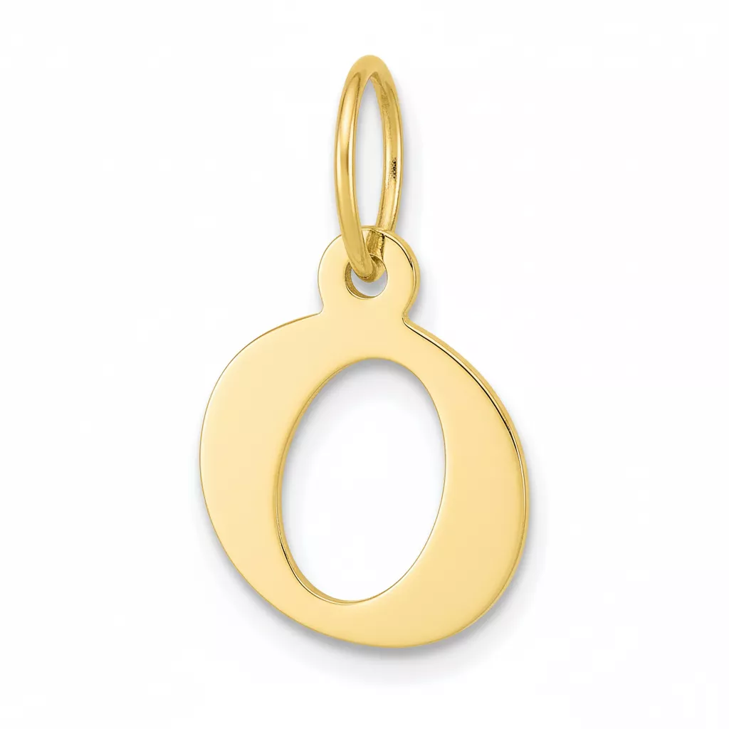 Pendentif Or Lettre O - Pendentif en Or 375 9k