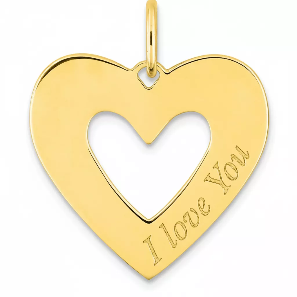 Pendentif Or Blerine Coeur - Pendentif en Or 375 9k - Bijoux en Vogue