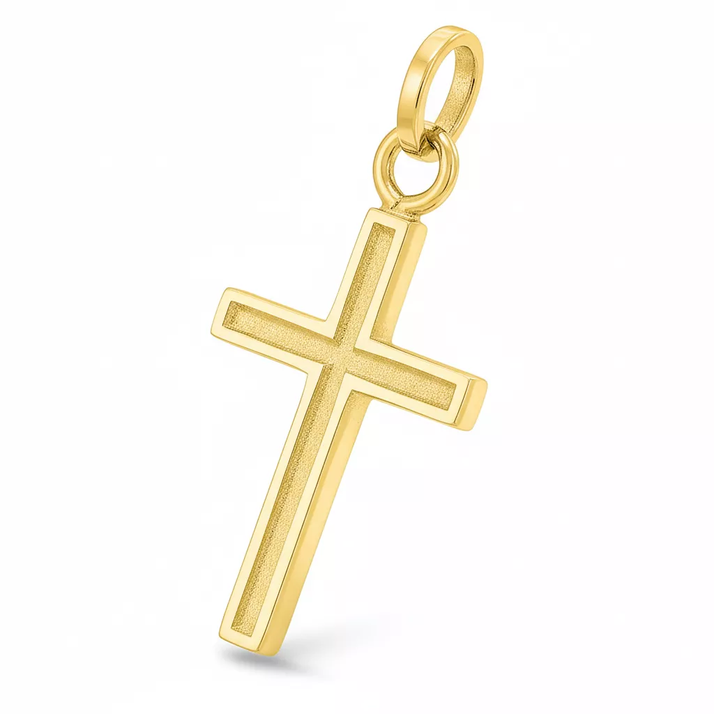 Pendentif Or Croix Chrétienne - Pendentif en Or 375 9k - Bijoux en Vogue