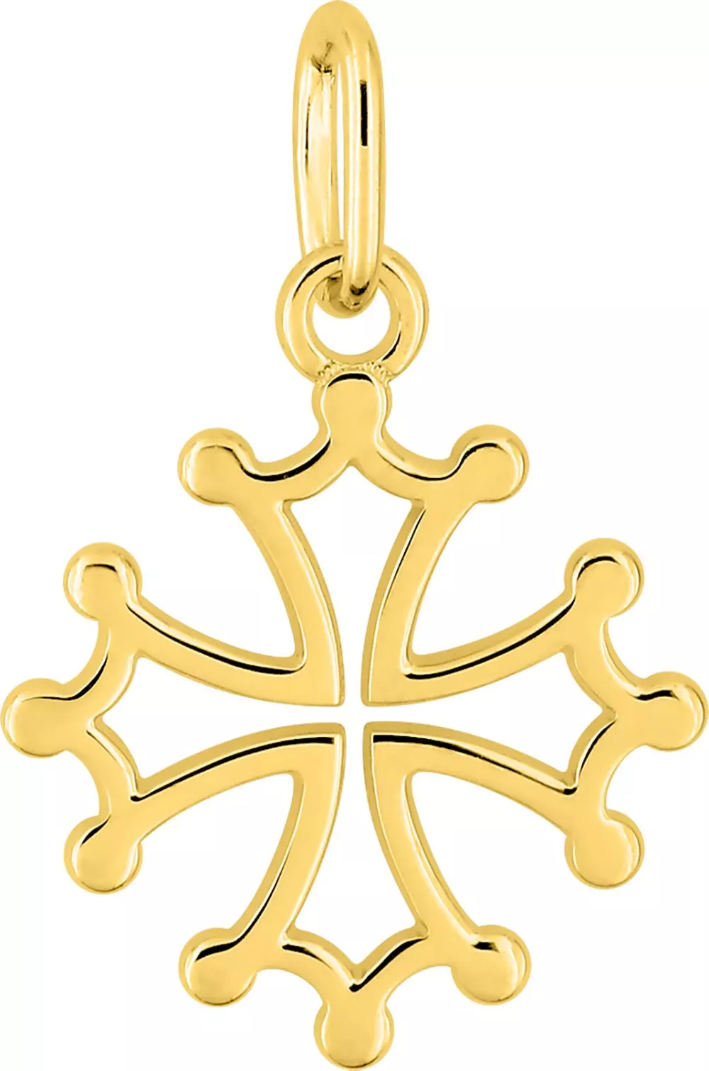 Pendentif Or Croix Occitane - Pendentif en Or 375 9k - Bijoux en Vogue