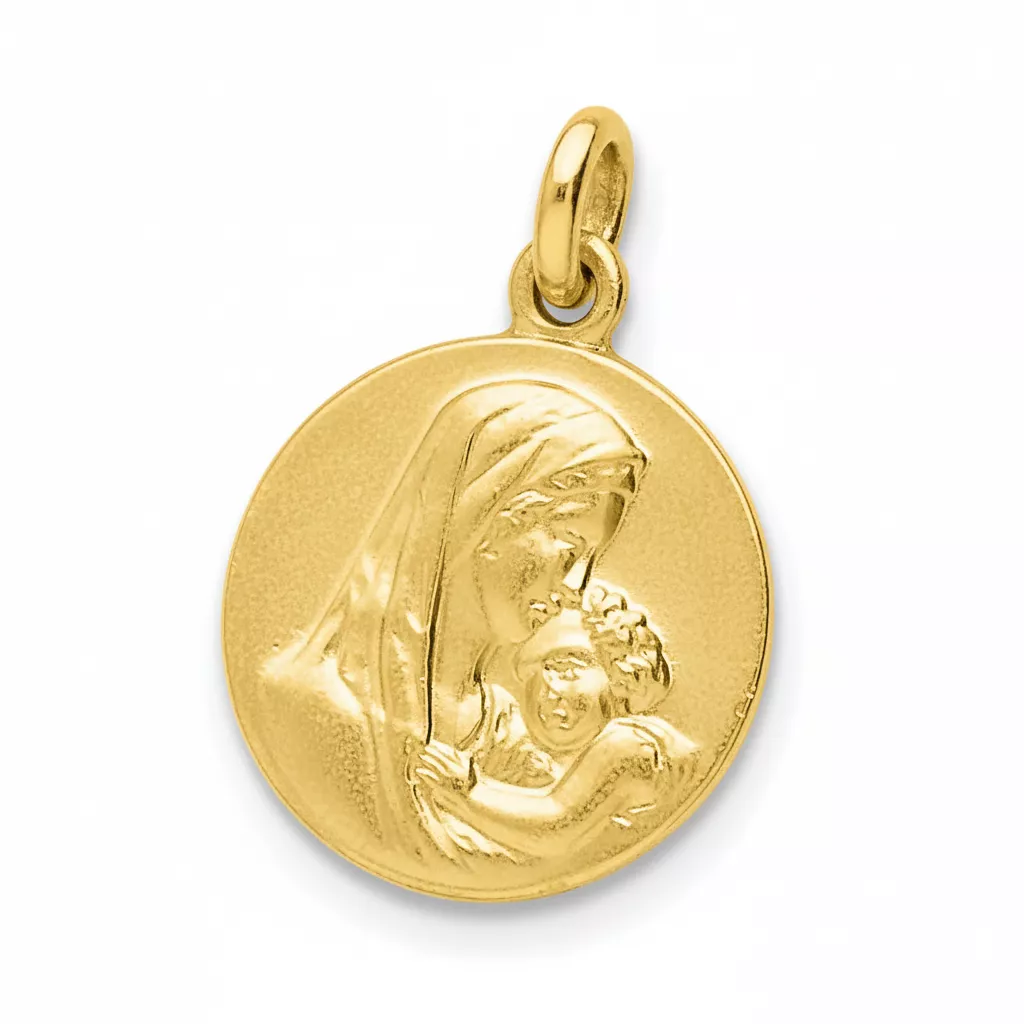 Médaille or375j vierge enfant