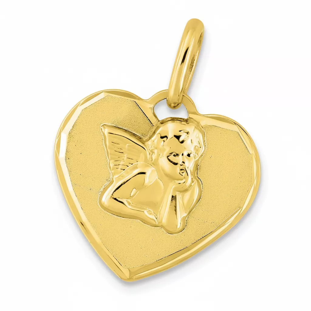 Pendentif Médaille Or Ange de Raphaël - Pendentif en Or 375 9k - Bijoux en Vogue