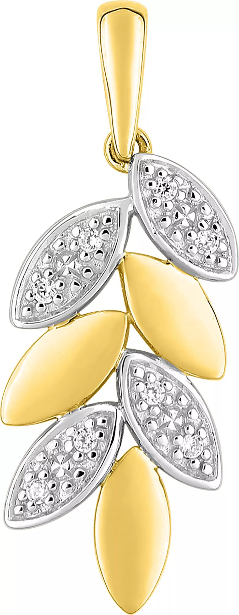 Pendentif Médaille Or Zirconium - Pendentif en Or 375 9k