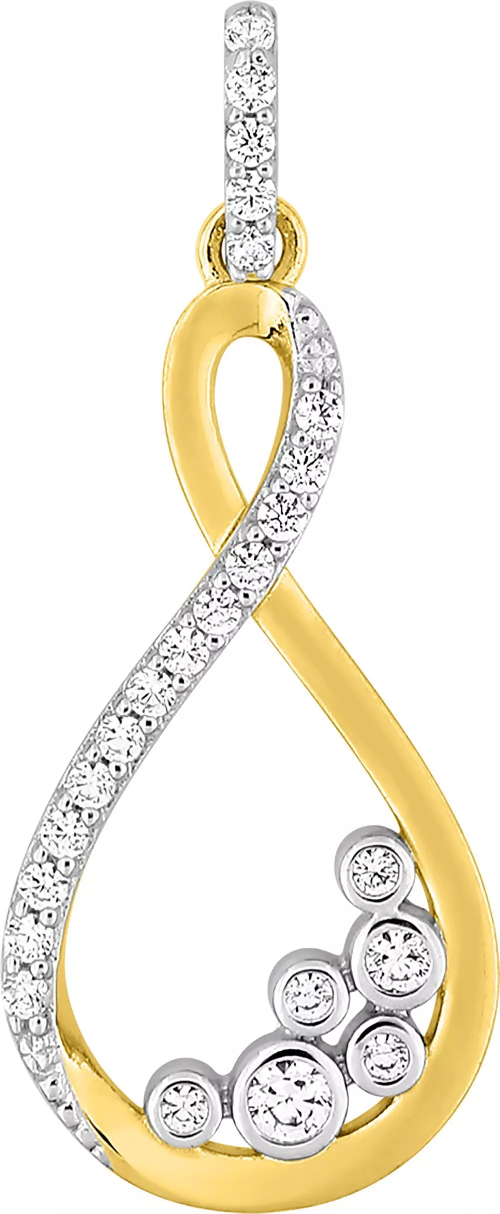 Pendentif Médaille Or Zirconium - Pendentif en Or 375 9k