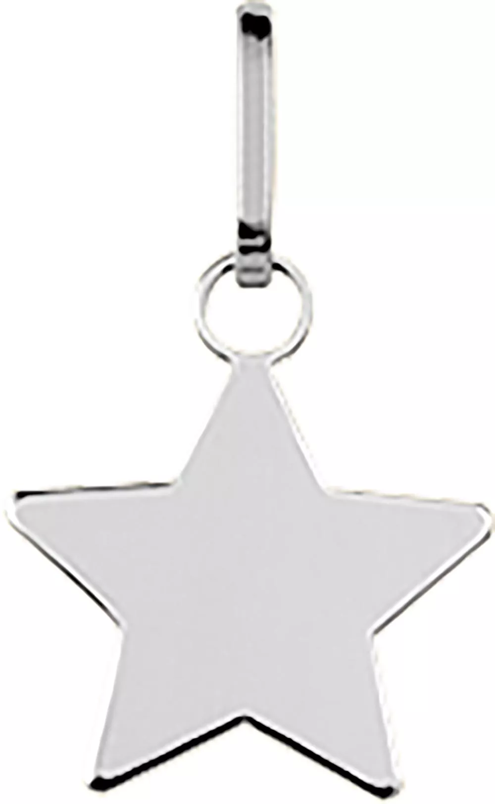 Pendentif Or Blanc Anshee Étoile - Pendentif en Or 750 18k - Bijoux en Vogue