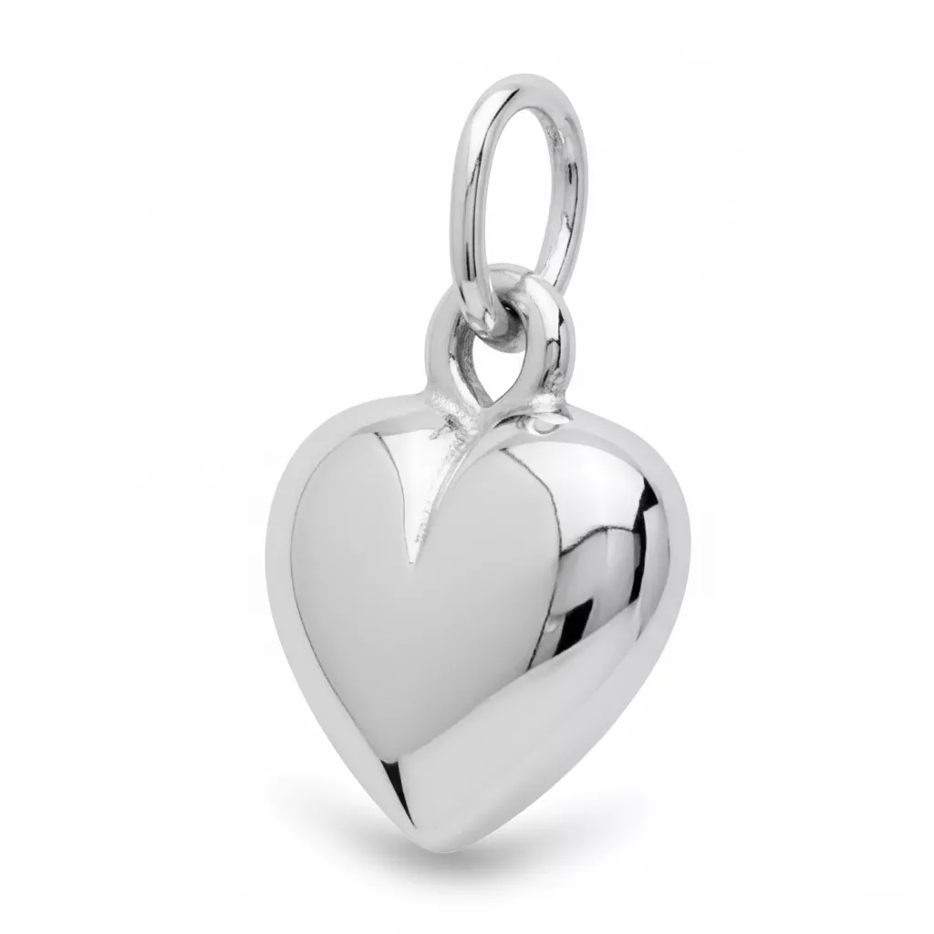 Pendentif Or Blanc Dethie Coeur - Pendentif en Or 750 18k - Bijoux en Vogue