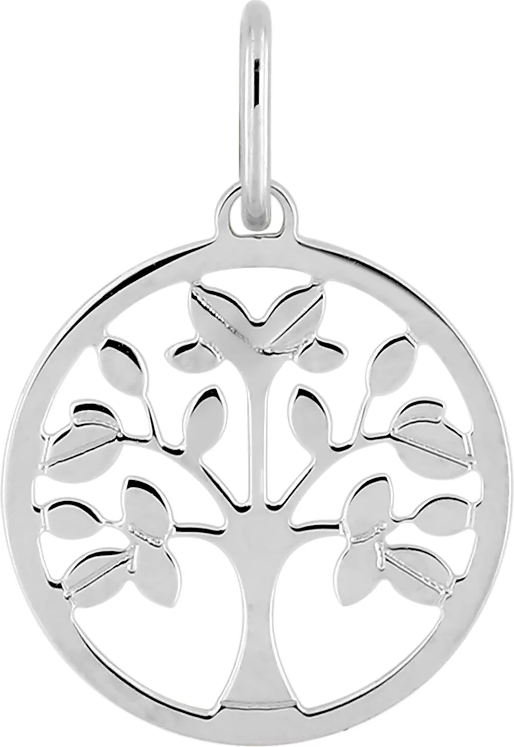 Pendentif Or Blanc Arbre de Vie - Pendentif en Or 750 18k - Bijoux en Vogue