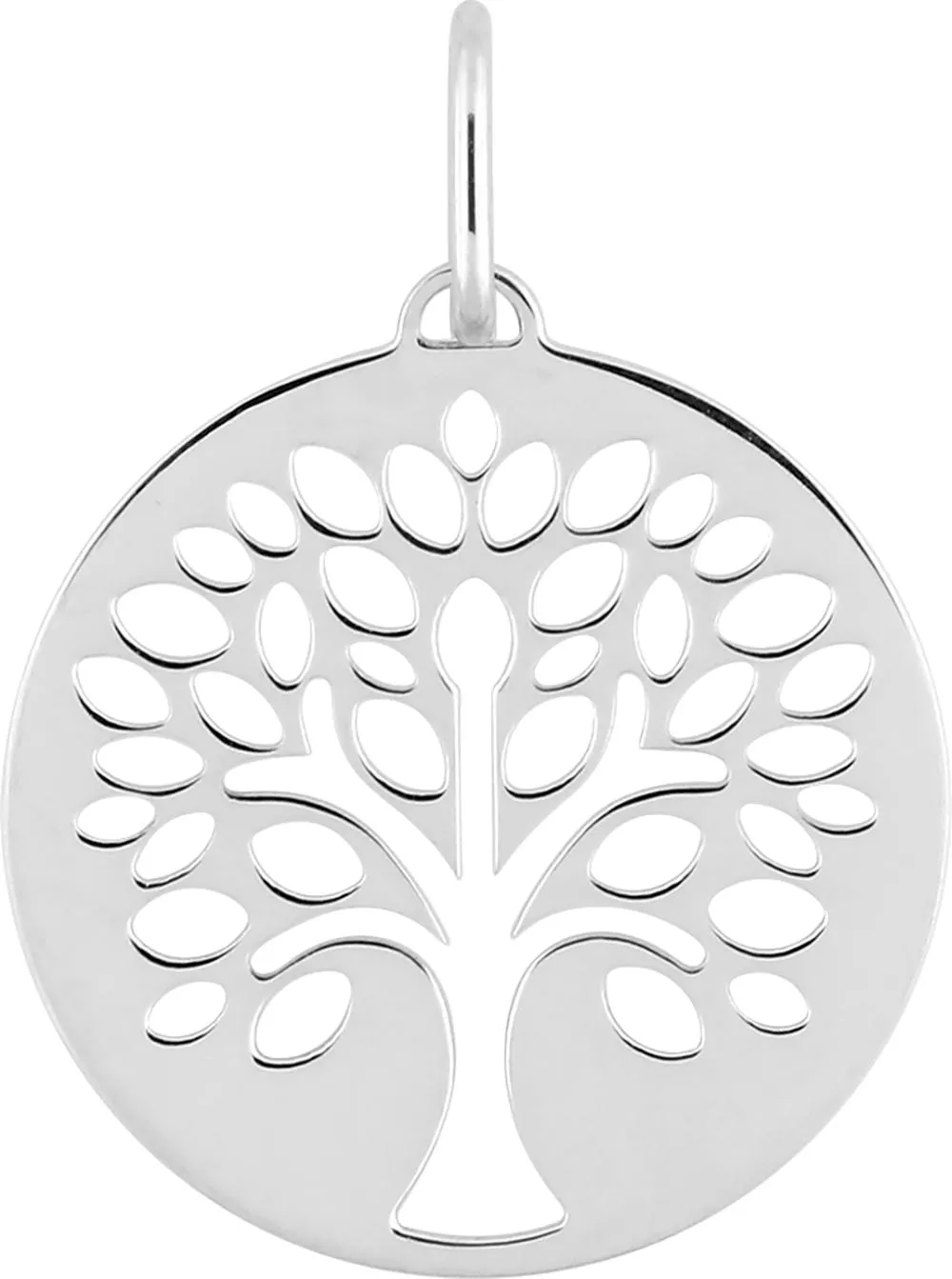 Pendentif Or Blanc Arbre de Vie - Pendentif en Or 750 18k - Bijoux en Vogue