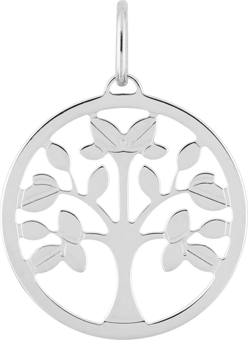Pendentif Or Blanc Arbre de Vie - Pendentif en Or 750 18k - Bijoux en Vogue