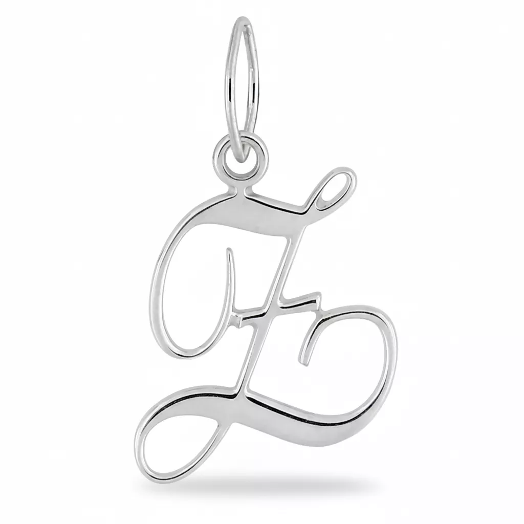 Pendentif Or Blanc Lettre Z - Pendentif en Or 750 18k - Bijoux en Vogue