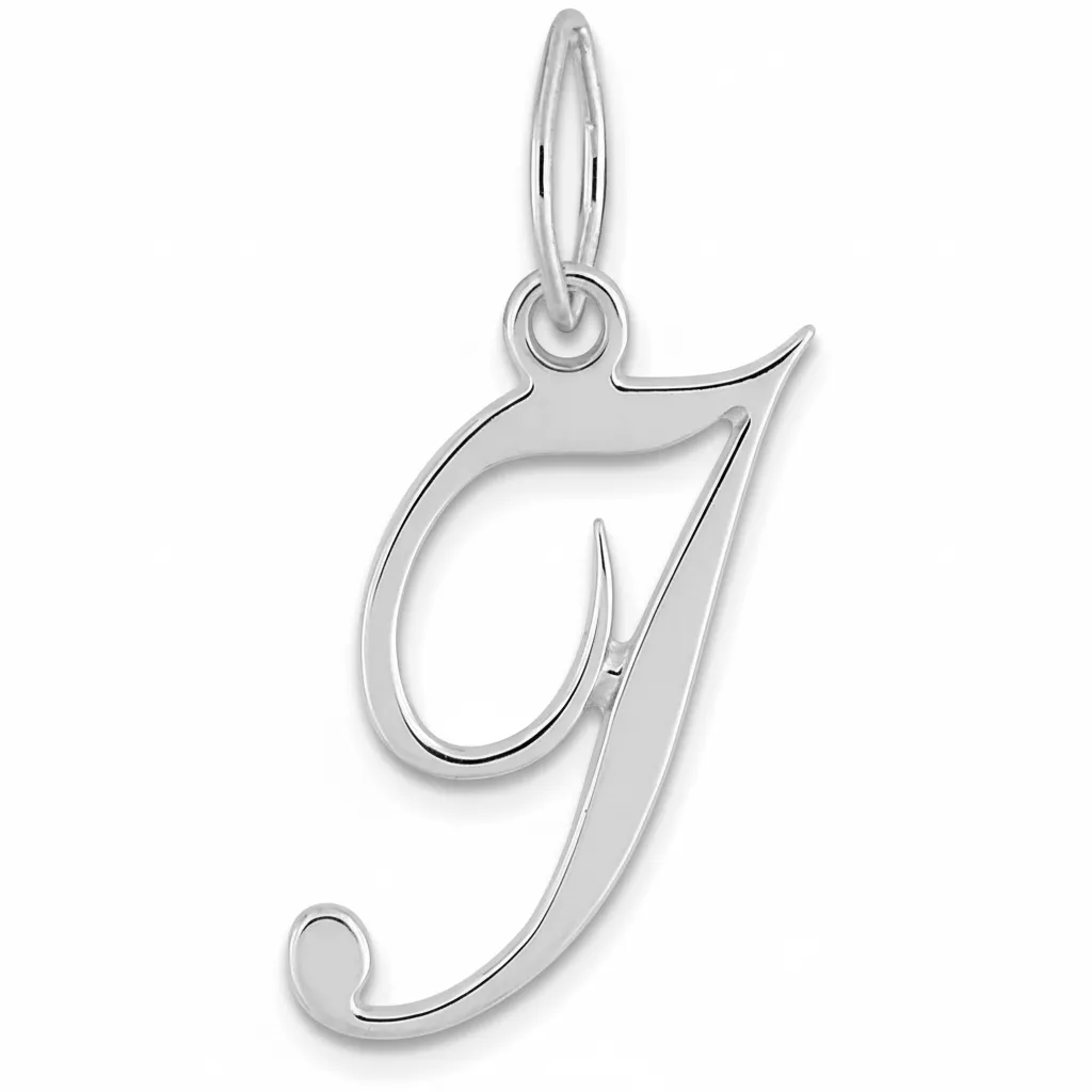 Pendentif Or Blanc Lettre I - Pendentif en Or 750 18k - Bijoux en Vogue