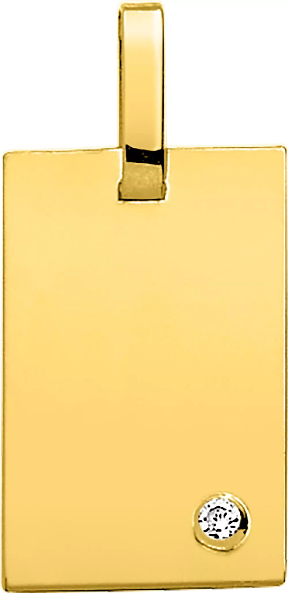 Pendentif Or Bertoni Diamant Gi - Pendentif en Or 750 18k - Bijoux en Vogue