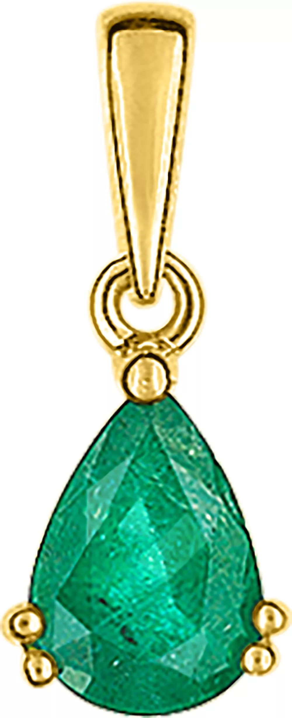 Pendentif Or Erastine Emeraude - Pendentif en Or 750 18k - Bijoux en Vogue