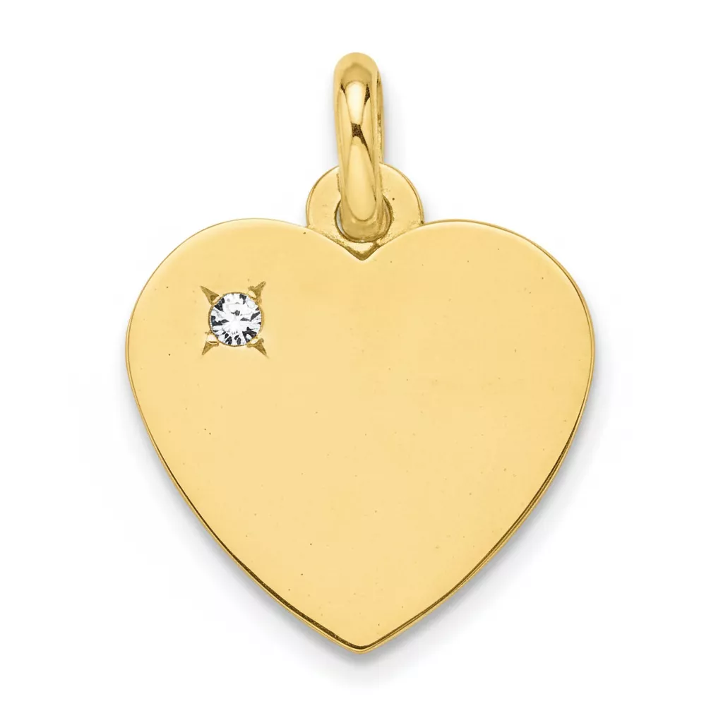 Pendentif Or Alvilda Coeur - Pendentif en Or 750 18k - Bijoux en Vogue