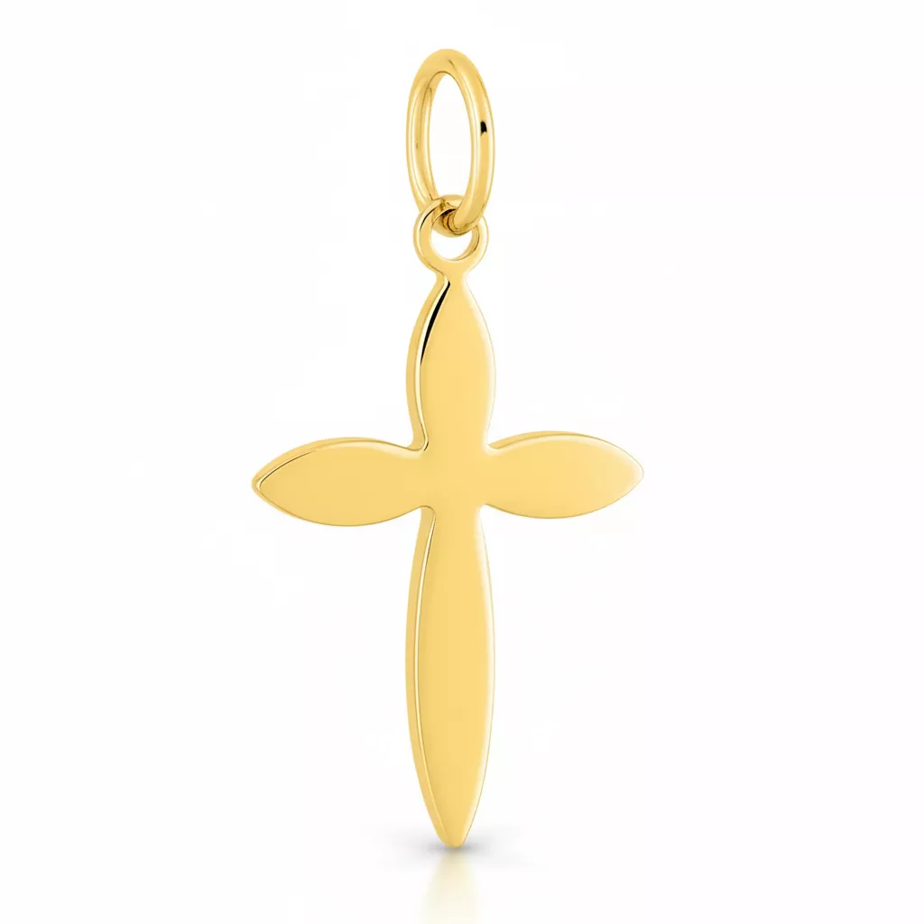 Pendentif Or Croix Chrétienne - Pendentif en Or 750 18k - Bijoux en Vogue