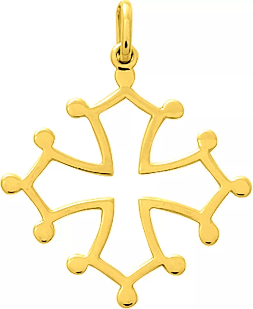 Pendentif Or Croix Occitane - Pendentif en Or 750 18k - Bijoux en Vogue