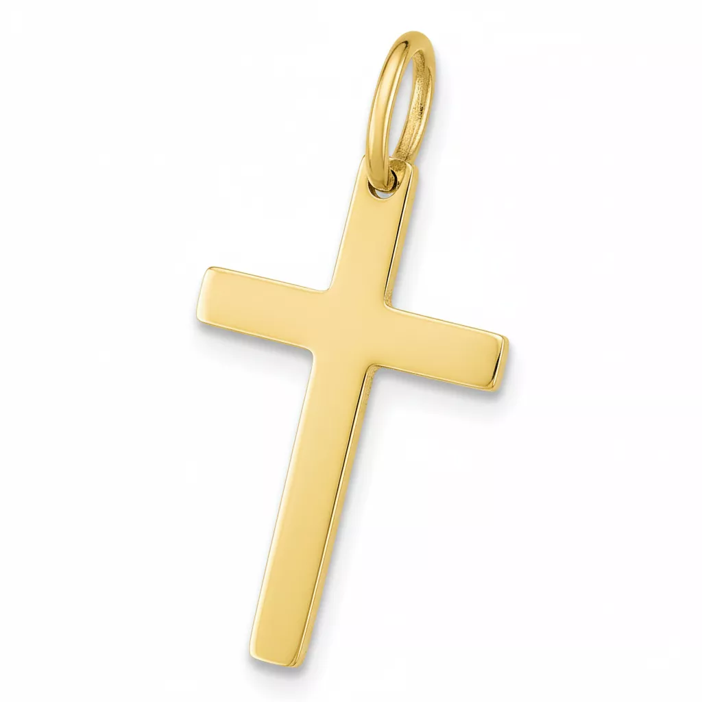 Pendentif Or Croix Chrétienne - Pendentif en Or 750 18k - Bijoux en Vogue