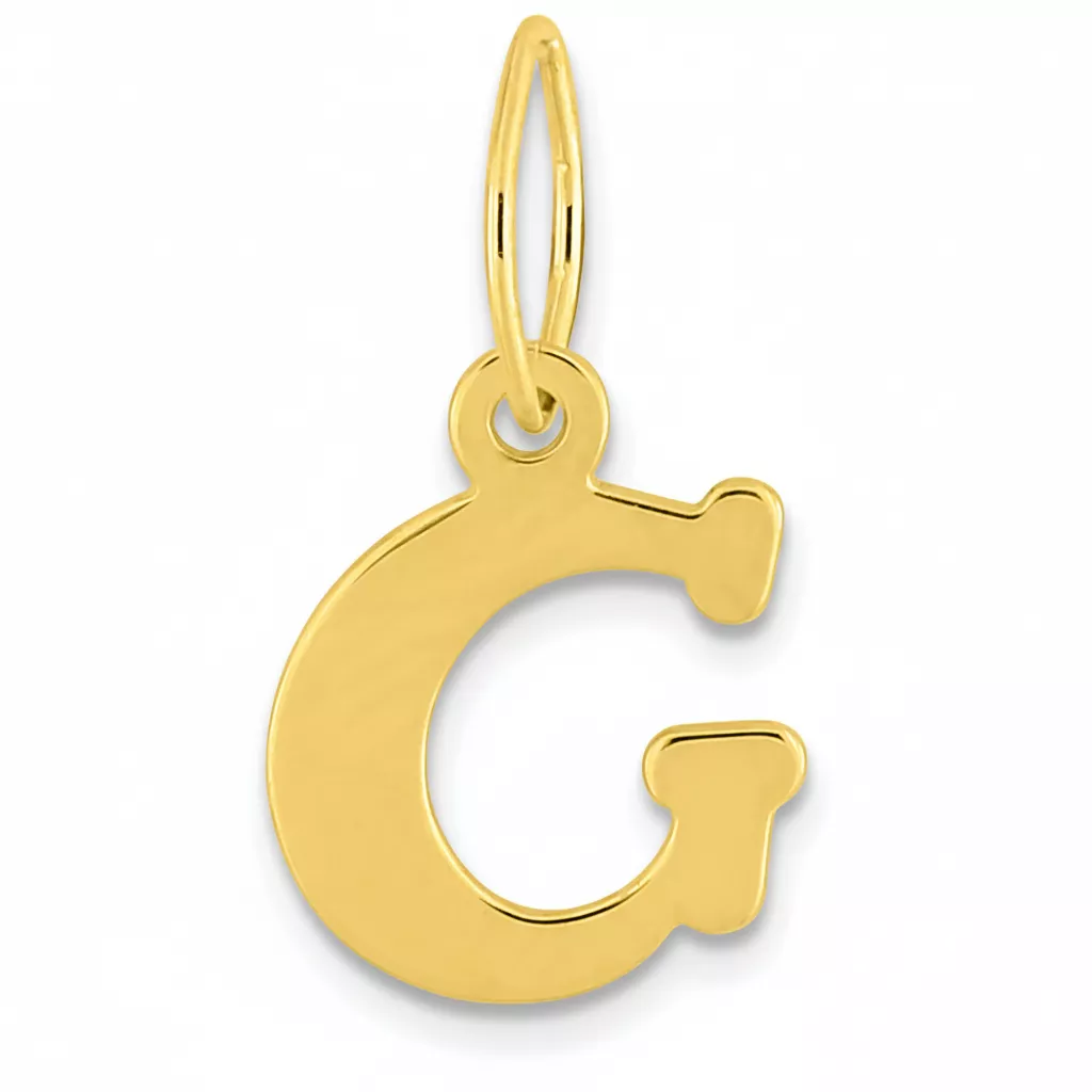 Pendentif Or Lettre G - Pendentif en Or 750 18k - Bijoux en Vogue
