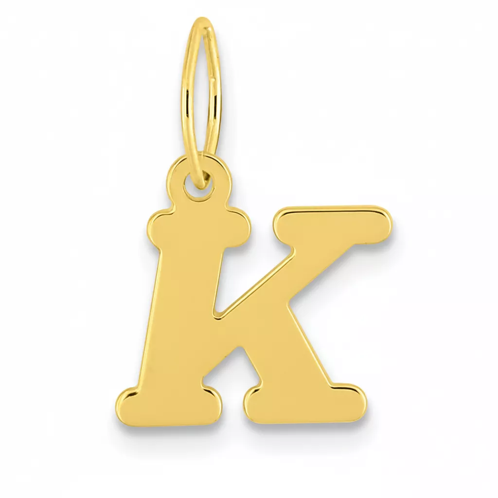 Pendentif Or Lettre K - Pendentif en Or 750 18k - Bijoux en Vogue