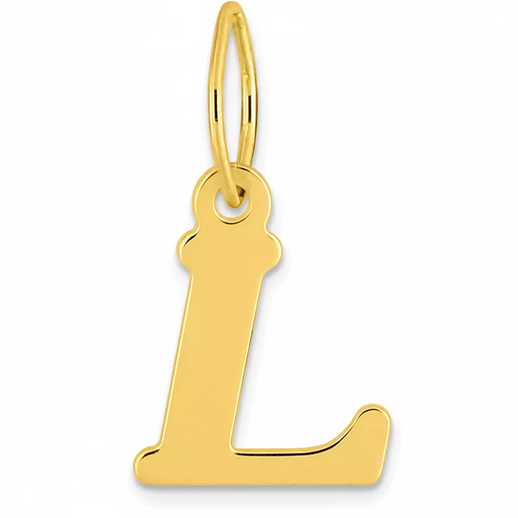 Pendentif Or Lettre L - Pendentif en Or 750 18k - Bijoux en Vogue