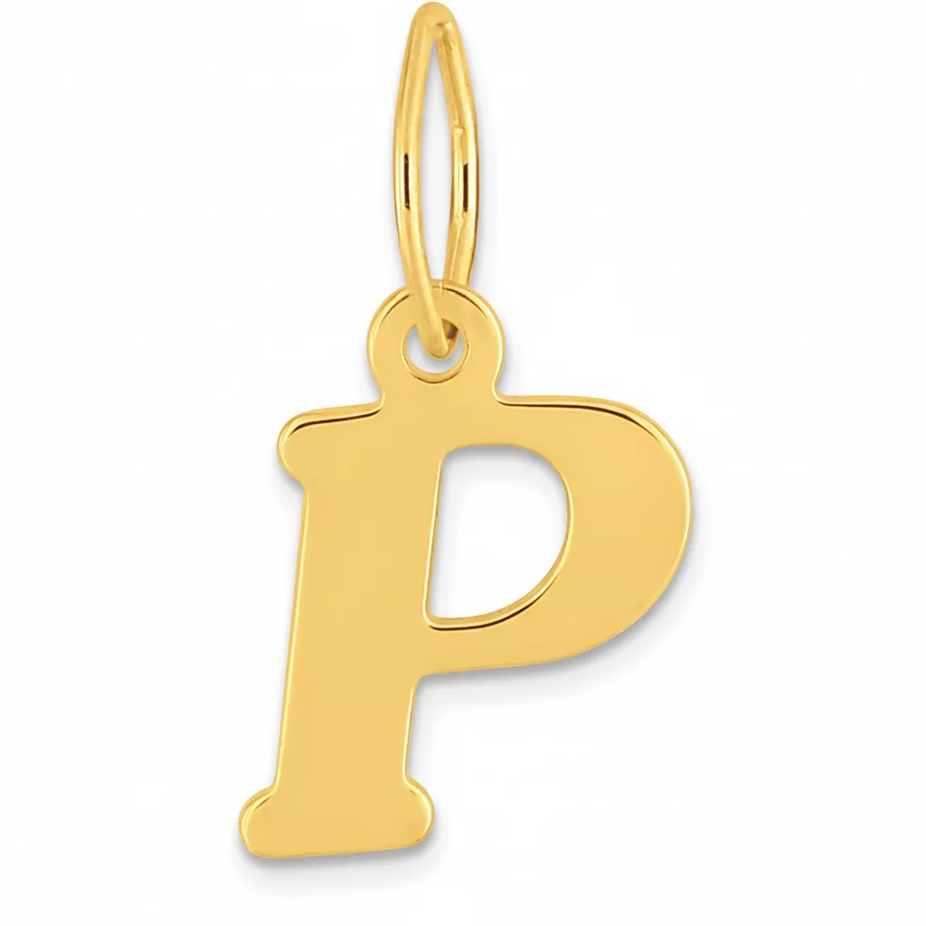 Pendentif Or Lettre P - Pendentif en Or 750 18k - Bijoux en Vogue