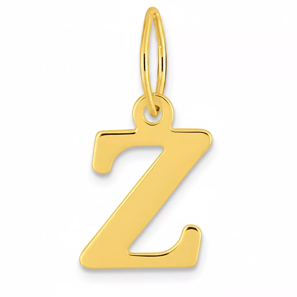 Pendentif Or Lettre Z - Pendentif en Or 750 18k - Bijoux en Vogue