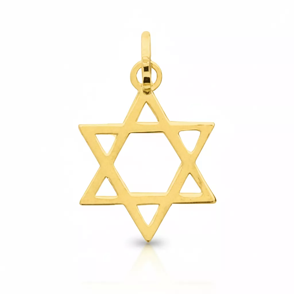 Pendentif Or Esqueroute Étoile de David - Pendentif en Or 750 18k - Bijoux en Vogue