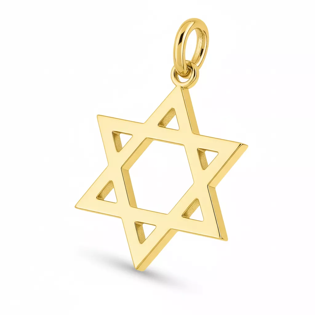 Pendentif Or Clemment Étoile de David - Pendentif en Or 750 18k - Bijoux en Vogue
