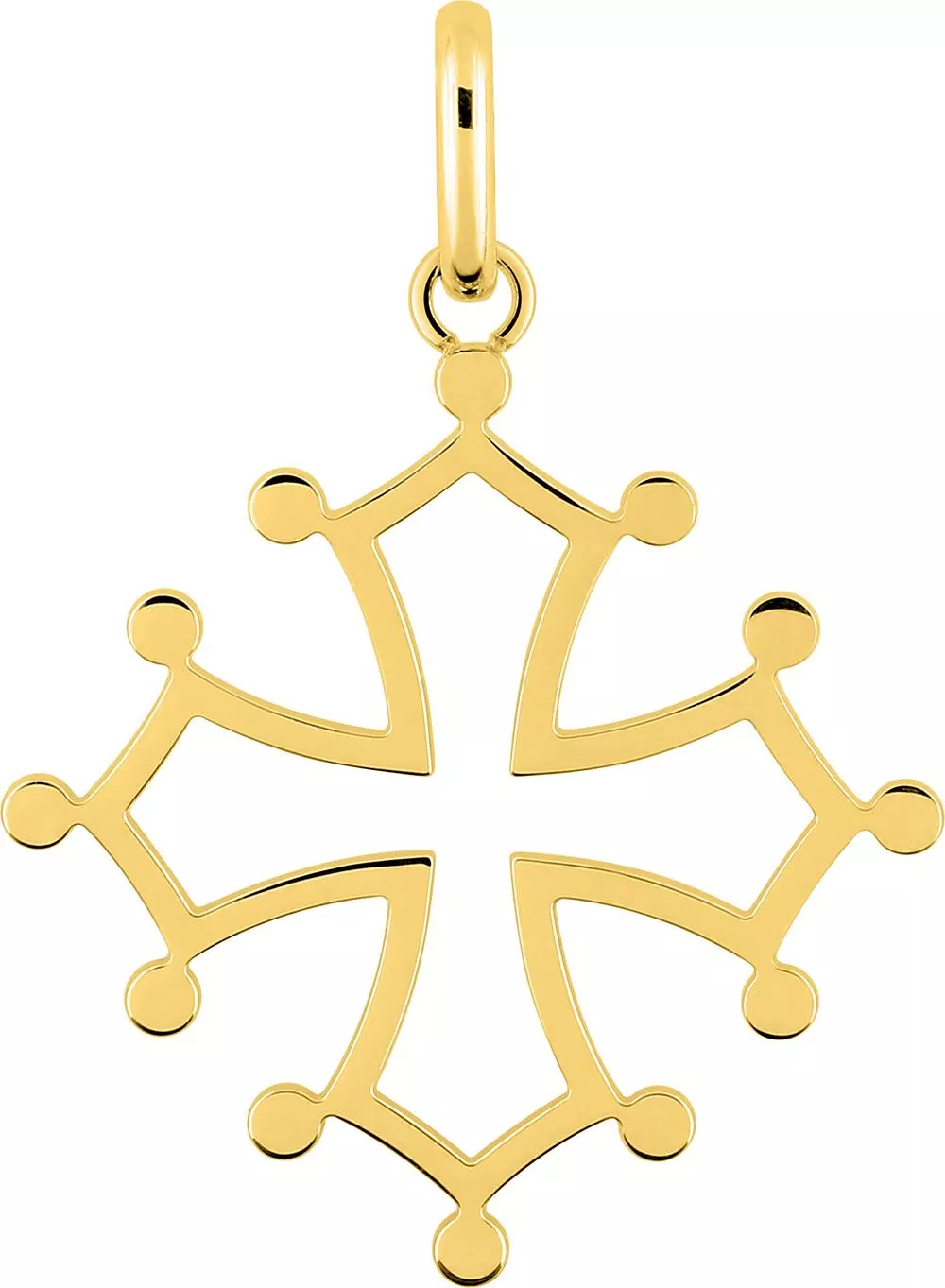 Pendentif Or Croix Occitane - Pendentif en Or 750 18k - Bijoux en Vogue