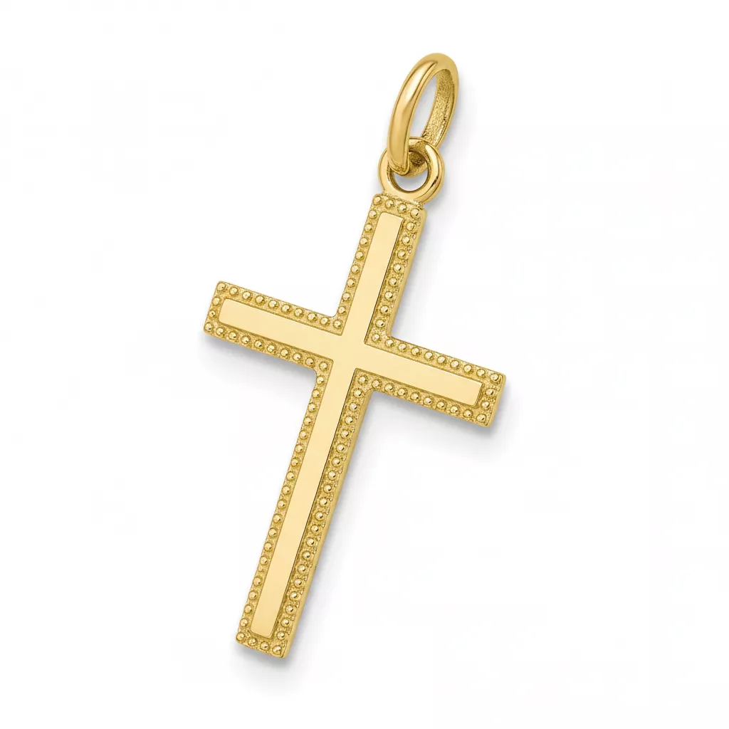 Pendentif Or Croix Chrétienne - Pendentif en Or 750 18k - Bijoux en Vogue