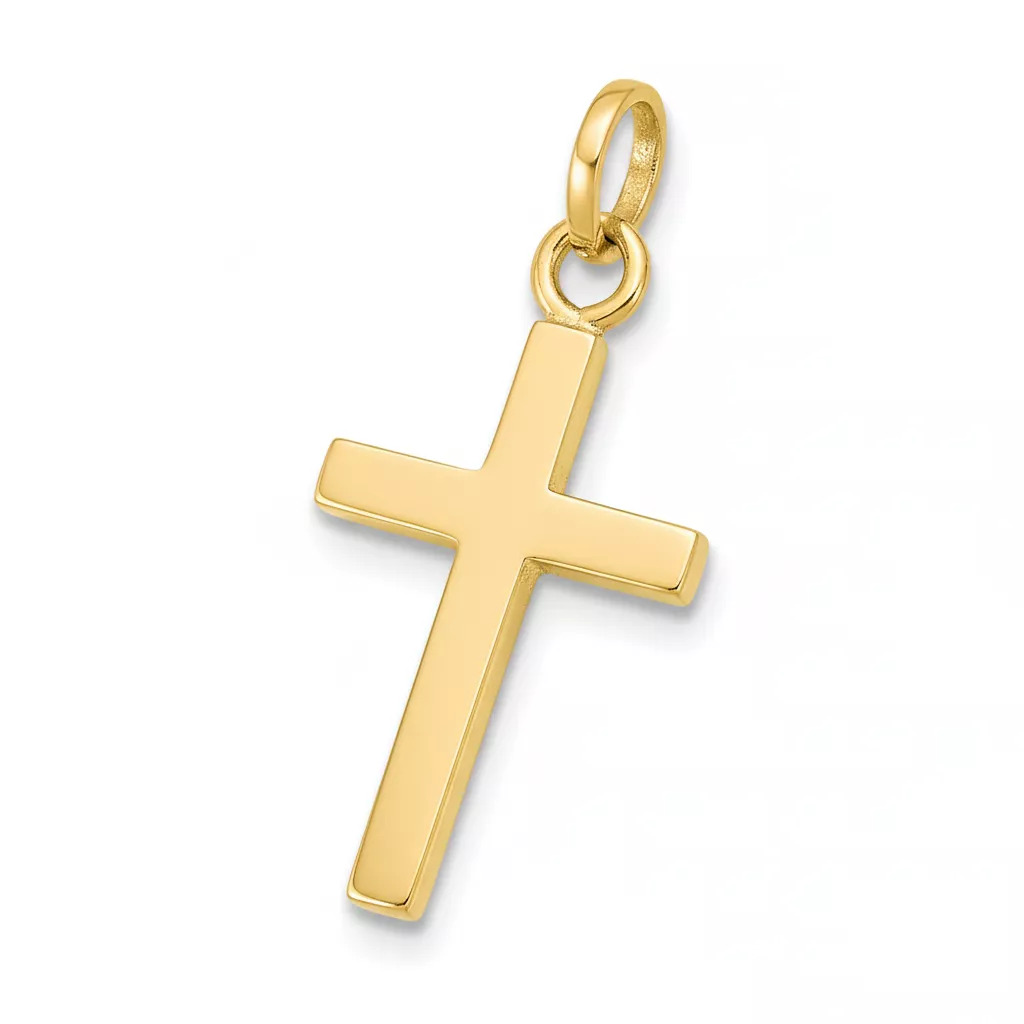Pendentif Or Croix Chrétienne - Pendentif en Or 750 18k - Bijoux en Vogue
