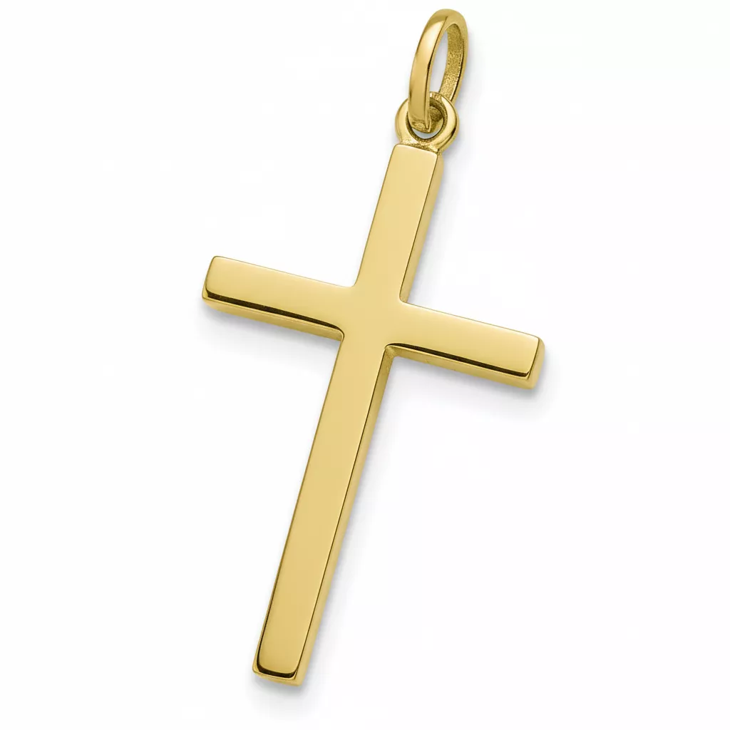 Pendentif Or Croix Chrétienne - Pendentif en Or 750 18k - Bijoux en Vogue