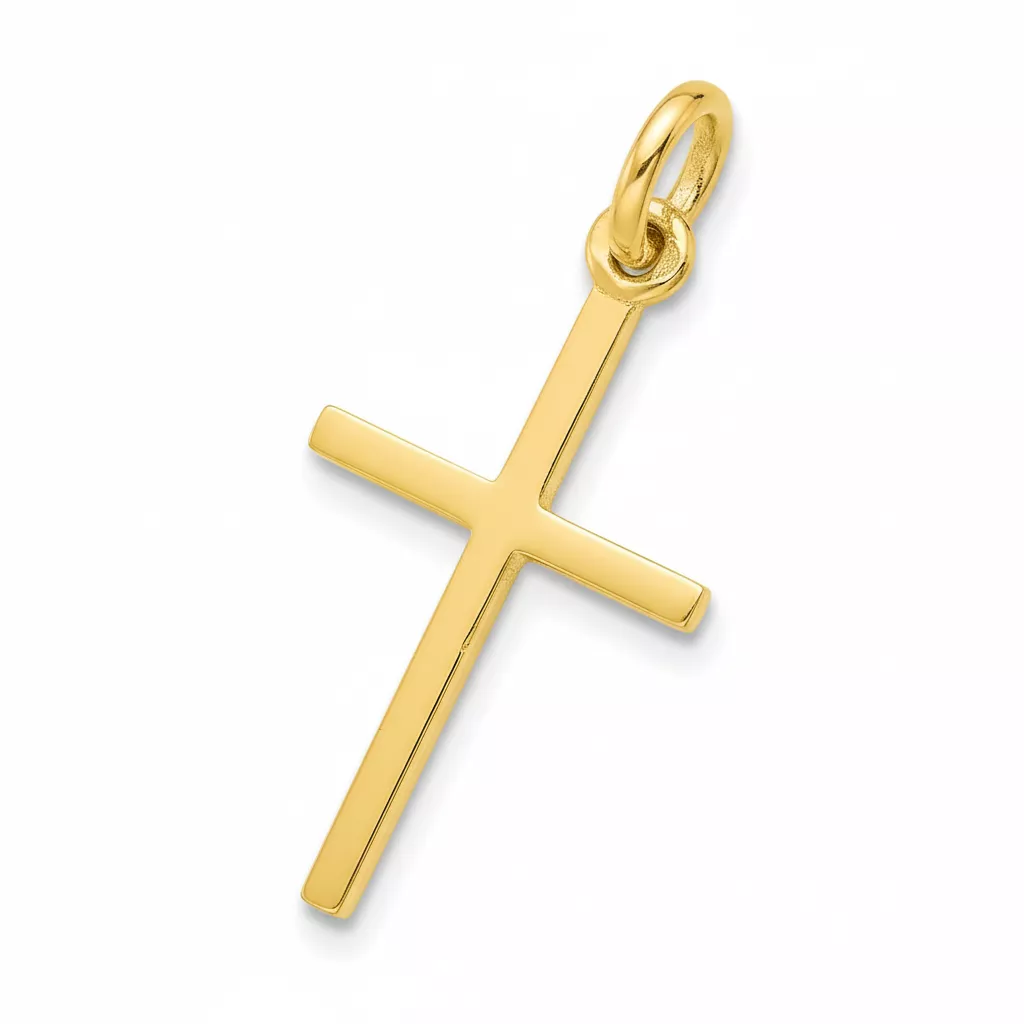 Pendentif Or Croix Chrétienne - Pendentif en Or 750 18k - Bijoux en Vogue