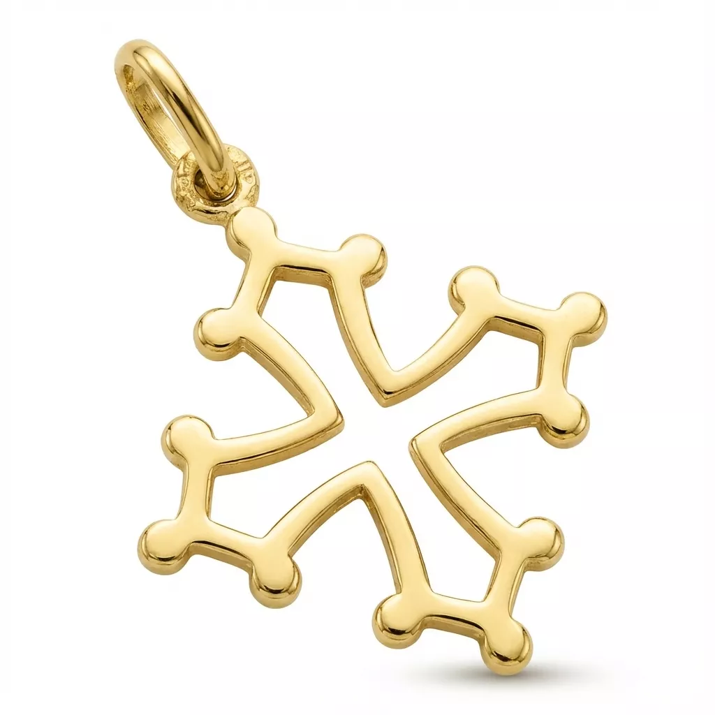 Pendentif Or Croix Occitane - Pendentif en Or 750 18k - Bijoux en Vogue