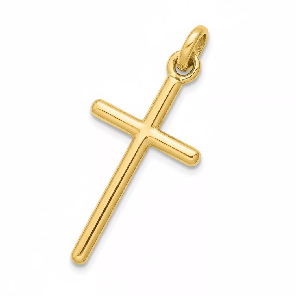 Pendentif Or Croix Chrétienne - Pendentif en Or 750 18k - Bijoux en Vogue