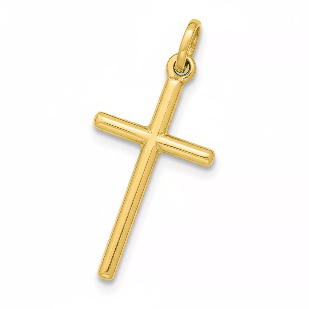 Pendentif Or Croix Chrétienne - Pendentif en Or 750 18k - Bijoux en Vogue