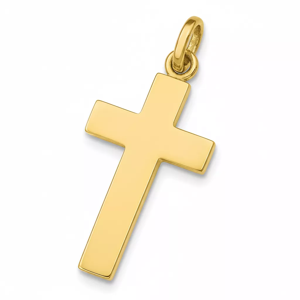 Pendentif Or Croix Chrétienne - Pendentif en Or 750 18k - Bijoux en Vogue