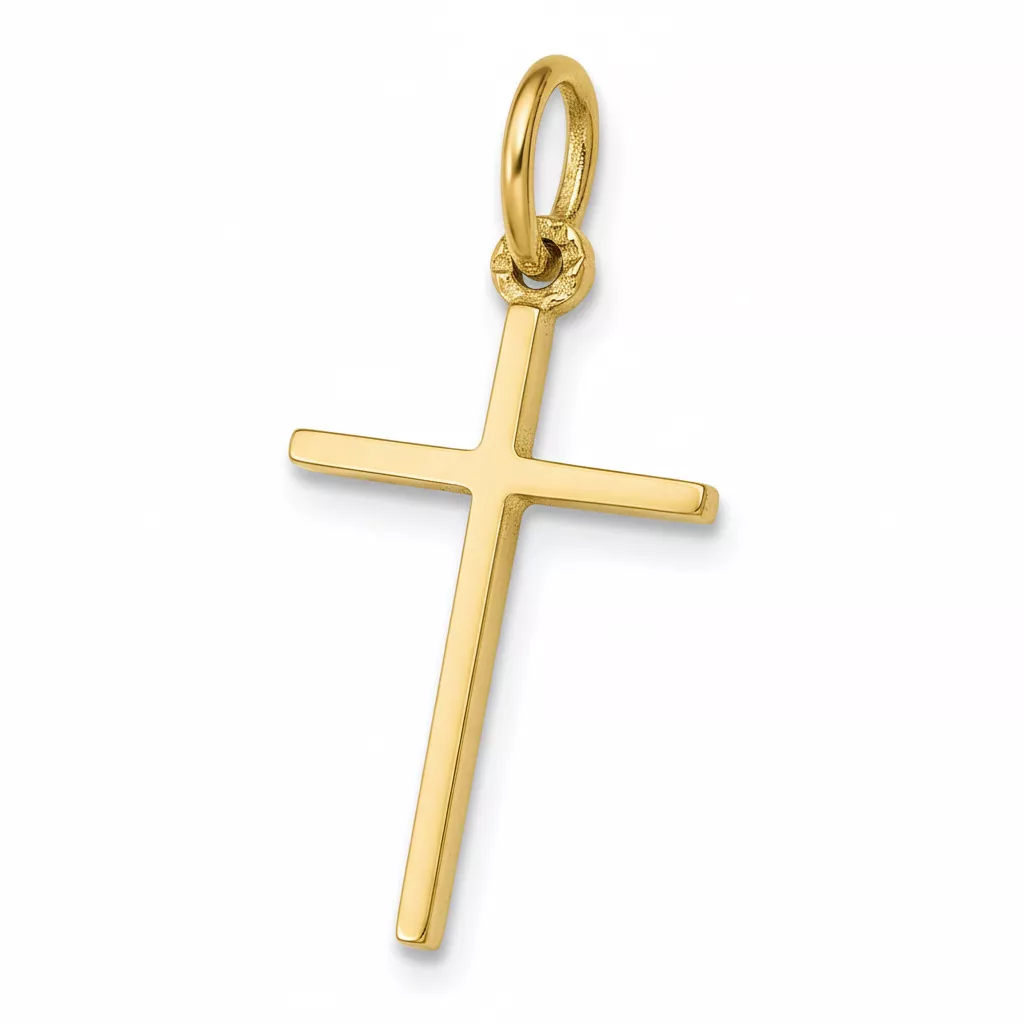 Pendentif Or Croix Chrétienne - Pendentif en Or 750 18k - Bijoux en Vogue