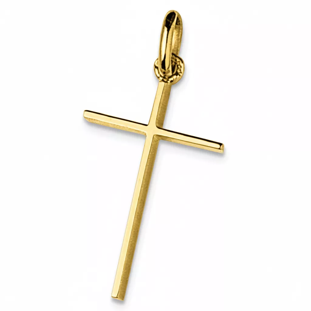Pendentif Or Croix Chrétienne - Pendentif en Or 750 18k - Bijoux en Vogue
