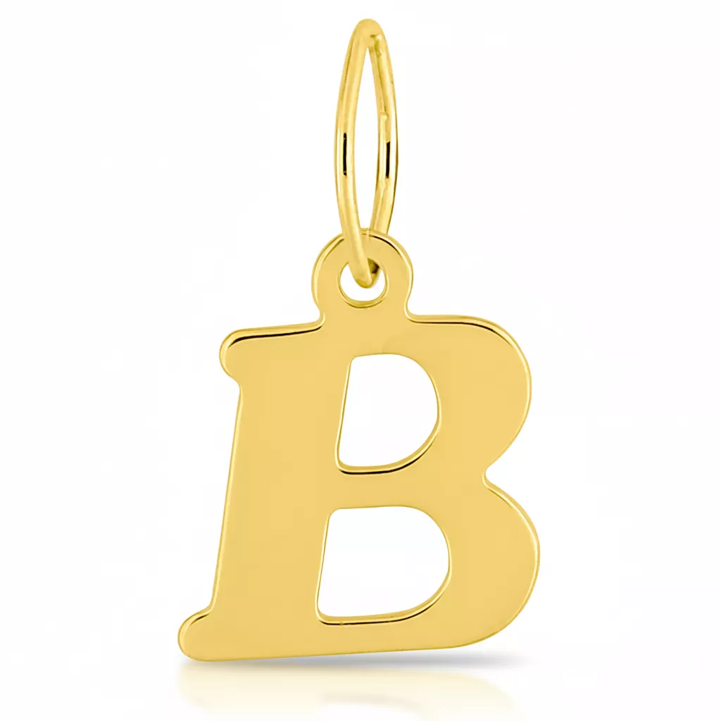 Pendentif Or Lettre B - Pendentif en Or 750 18k - Bijoux en Vogue