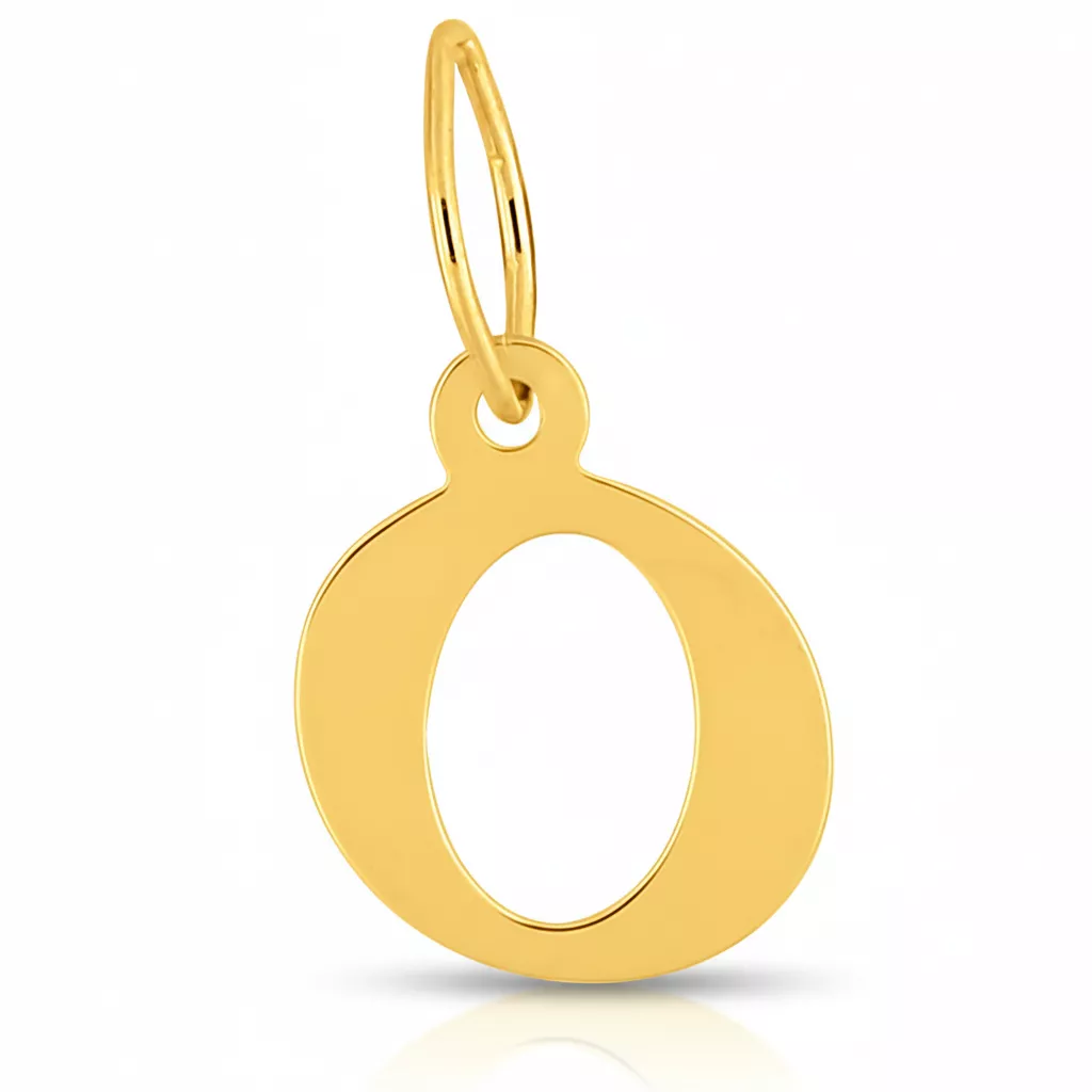 Pendentif Or Lettre O - Pendentif en Or 750 18k - Bijoux en Vogue