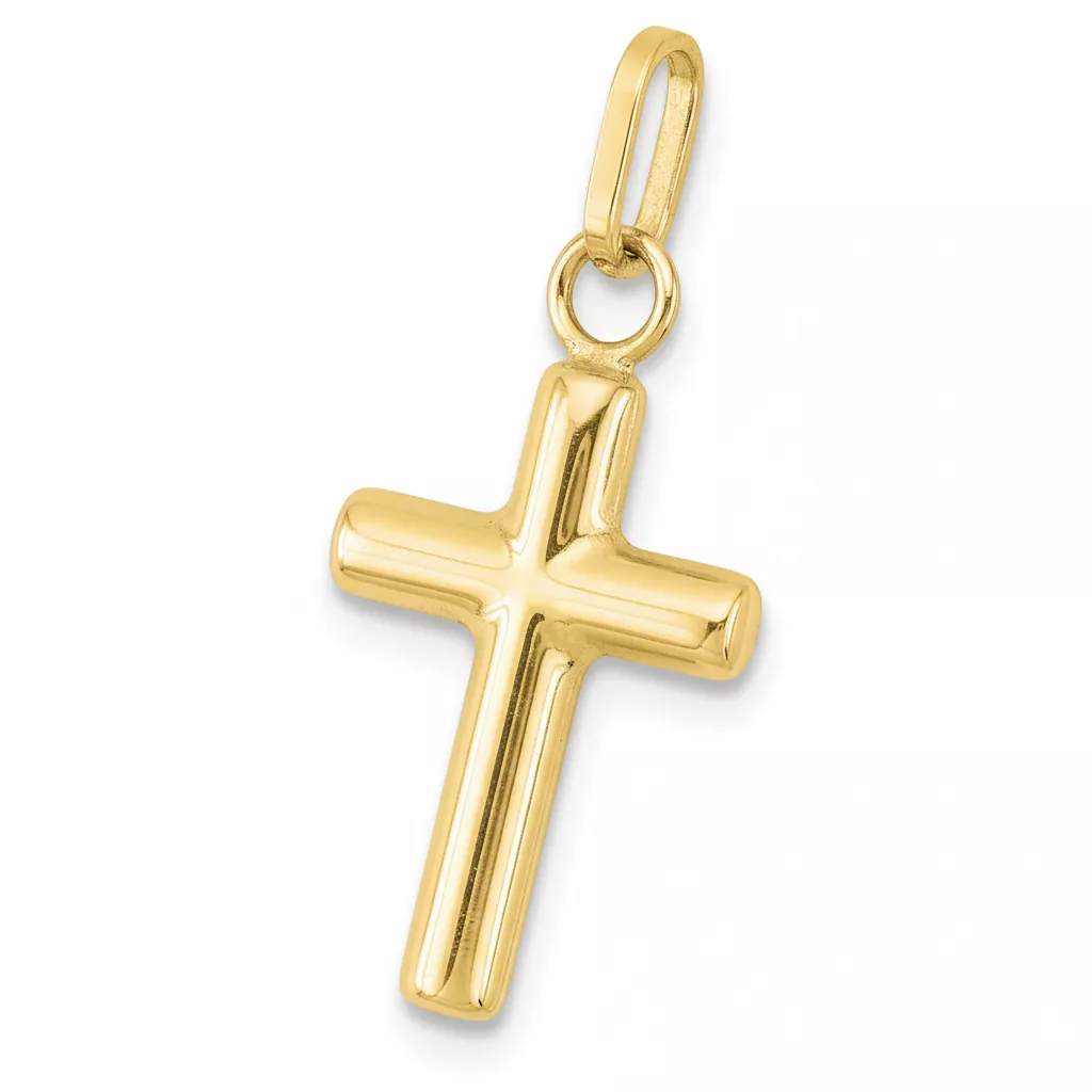 Pendentif Or Croix Chrétienne - Pendentif en Or 750 18k - Bijoux en Vogue