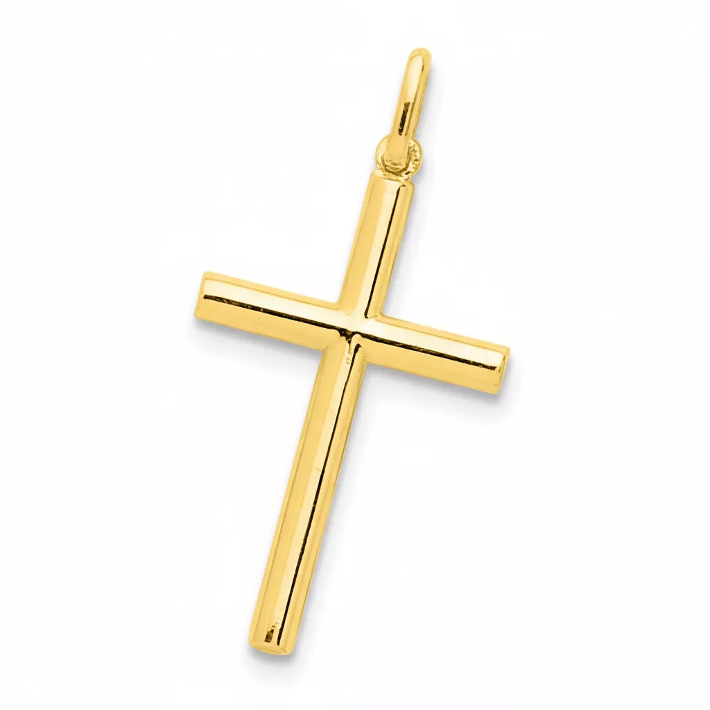 Pendentif Or Croix Chrétienne - Pendentif en Or 750 18k - Bijoux en Vogue