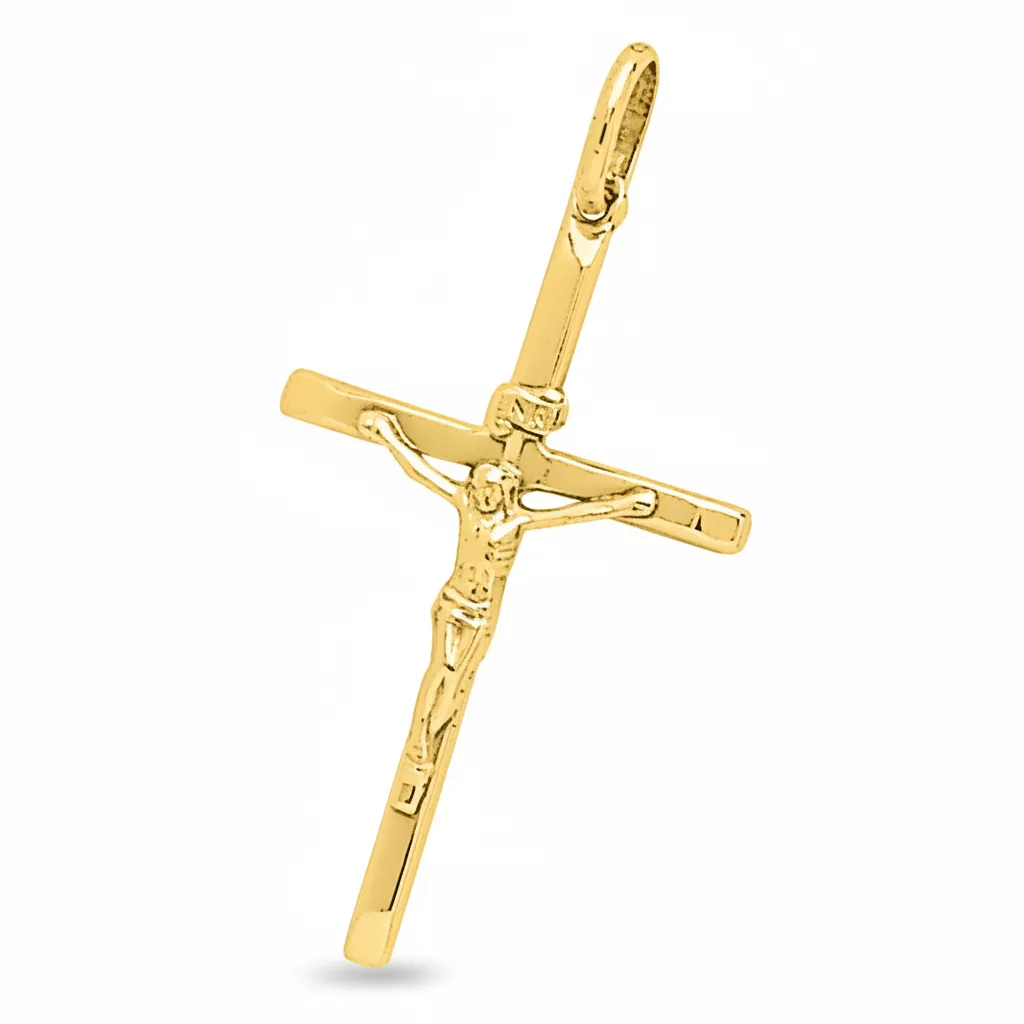 Pendentif Or Croix Chrétienne - Pendentif en Or 750 18k - Bijoux en Vogue