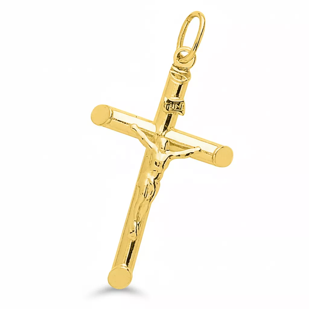 Pendentif Or Croix Chrétienne - Pendentif en Or 750 18k - Bijoux en Vogue
