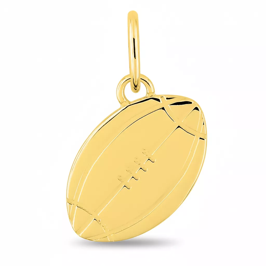 Pendentif Or Ballon Rugby - Pendentif en Or 750 18k - Bijoux en Vogue