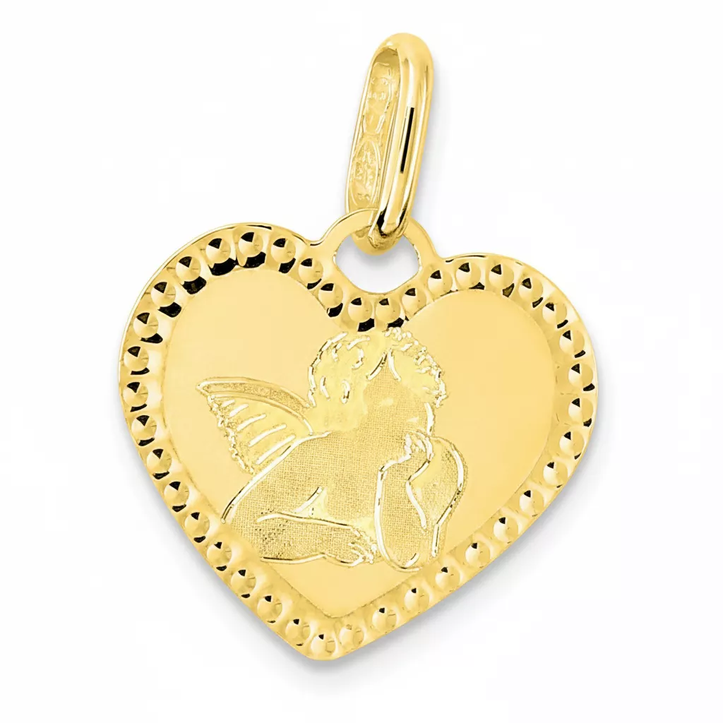 Pendentif Médaille Or Ange de Raphaël - Pendentif en Or 750 18k - Bijoux en Vogue